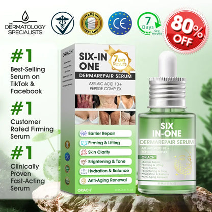 𝐎𝐫𝐢𝐚𝐜𝐡® 𝐀𝟏𝟎+ 𝟔-𝐢𝐧-𝟏 𝐃𝐞𝐫𝐦𝐚𝐑𝐞𝐩𝐚𝐢𝐫 𝐒𝐞𝐫𝐮𝐦 🇮🇪 𝐇𝐒𝐄 & 𝐄𝐔-𝐆𝐌𝐏 𝐂𝐞𝐫𝐭𝐢𝐟𝐢𝐞𝐝 – 𝐅𝐢𝐫𝐦𝐬 𝐥𝐨𝐨𝐬𝐞 𝐬𝐤𝐢𝐧, 𝐫𝐞𝐝𝐮𝐜𝐞𝐬 𝐛𝐫𝐮𝐢𝐬𝐢𝐧𝐠 𝐚𝐧𝐝 𝐚𝐠𝐞-𝐫𝐞𝐥𝐚𝐭𝐞𝐝 𝐬𝐤𝐢𝐧 𝐝𝐢𝐬𝐜𝐨𝐥𝐨𝐮𝐫𝐚𝐭𝐢𝐨𝐧, 𝐚𝐧𝐝 𝐭𝐫𝐞𝐚𝐭𝐬 𝐤𝐞𝐫𝐚𝐭𝐢𝐧 𝐛𝐮𝐢𝐥𝐝𝐮𝐩, 𝐬𝐞𝐛𝐨𝐫𝐫𝐡𝐨𝐞𝐢𝐜 𝐝𝐞𝐫𝐦𝐚𝐭𝐢𝐭𝐢𝐬, 𝐚𝐧𝐝 𝐟𝐨𝐥𝐥𝐢𝐜𝐮𝐥𝐚𝐫 𝐤𝐞𝐫𝐚𝐭𝐨𝐬𝐢𝐬.