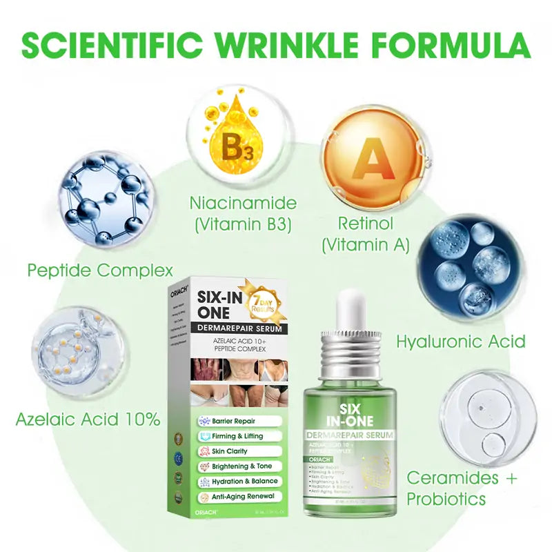 𝐎𝐫𝐢𝐚𝐜𝐡® 𝐀𝟏𝟎+ 𝟔-𝐢𝐧-𝟏 𝐃𝐞𝐫𝐦𝐚𝐑𝐞𝐩𝐚𝐢𝐫 𝐒𝐞𝐫𝐮𝐦 🇮🇪 𝐇𝐒𝐄 & 𝐄𝐔-𝐆𝐌𝐏 𝐂𝐞𝐫𝐭𝐢𝐟𝐢𝐞𝐝 – 𝐅𝐢𝐫𝐦𝐬 𝐥𝐨𝐨𝐬𝐞 𝐬𝐤𝐢𝐧, 𝐫𝐞𝐝𝐮𝐜𝐞𝐬 𝐛𝐫𝐮𝐢𝐬𝐢𝐧𝐠 𝐚𝐧𝐝 𝐚𝐠𝐞-𝐫𝐞𝐥𝐚𝐭𝐞𝐝 𝐬𝐤𝐢𝐧 𝐝𝐢𝐬𝐜𝐨𝐥𝐨𝐮𝐫𝐚𝐭𝐢𝐨𝐧, 𝐚𝐧𝐝 𝐭𝐫𝐞𝐚𝐭𝐬 𝐤𝐞𝐫𝐚𝐭𝐢𝐧 𝐛𝐮𝐢𝐥𝐝𝐮𝐩, 𝐬𝐞𝐛𝐨𝐫𝐫𝐡𝐨𝐞𝐢𝐜 𝐝𝐞𝐫𝐦𝐚𝐭𝐢𝐭𝐢𝐬, 𝐚𝐧𝐝 𝐟𝐨𝐥𝐥𝐢𝐜𝐮𝐥𝐚𝐫 𝐤𝐞𝐫𝐚𝐭𝐨𝐬𝐢𝐬.